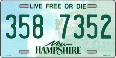 NH license plate 3587352