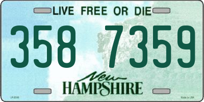 NH license plate 3587359