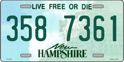 NH license plate 3587361
