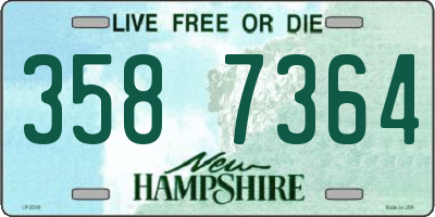 NH license plate 3587364