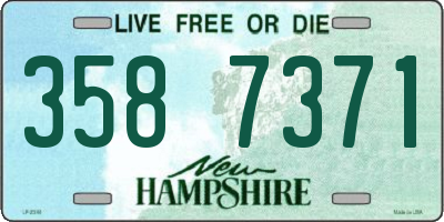NH license plate 3587371