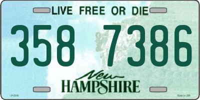 NH license plate 3587386