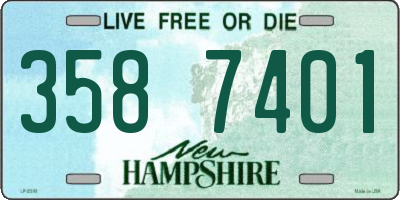 NH license plate 3587401