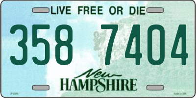 NH license plate 3587404