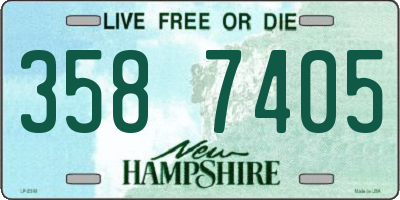 NH license plate 3587405