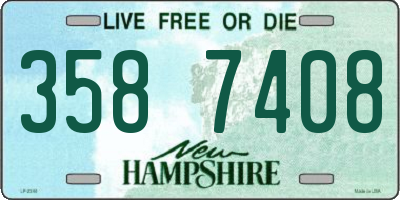 NH license plate 3587408