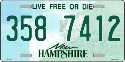 NH license plate 3587412