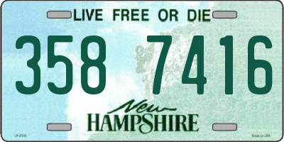 NH license plate 3587416