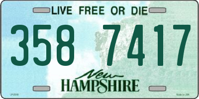 NH license plate 3587417