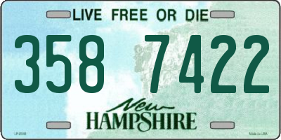 NH license plate 3587422