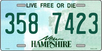 NH license plate 3587423