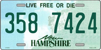 NH license plate 3587424