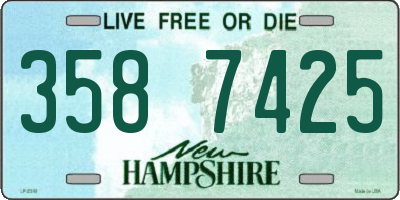 NH license plate 3587425