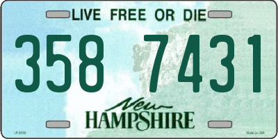 NH license plate 3587431