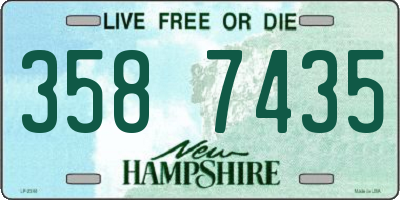 NH license plate 3587435