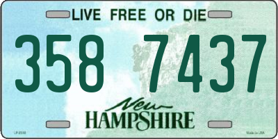 NH license plate 3587437