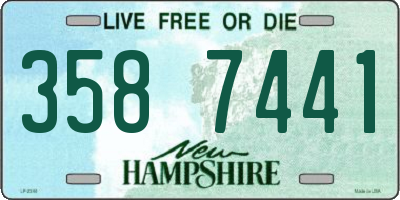 NH license plate 3587441