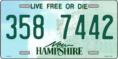 NH license plate 3587442