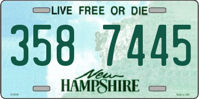 NH license plate 3587445