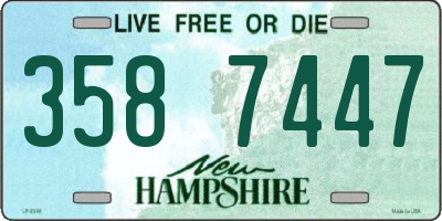 NH license plate 3587447