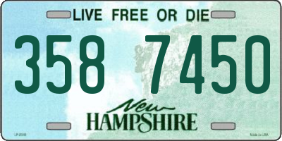 NH license plate 3587450