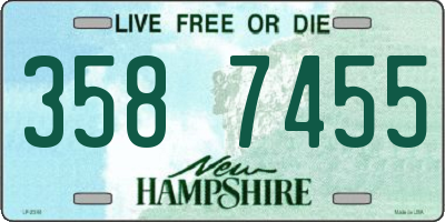 NH license plate 3587455