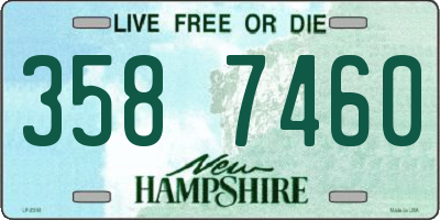 NH license plate 3587460