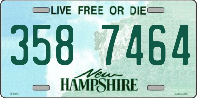 NH license plate 3587464