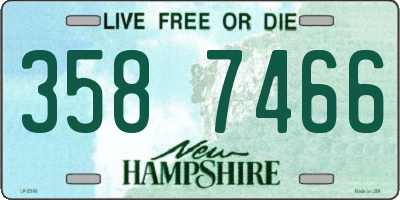 NH license plate 3587466