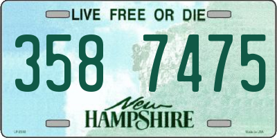 NH license plate 3587475