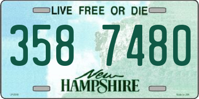 NH license plate 3587480