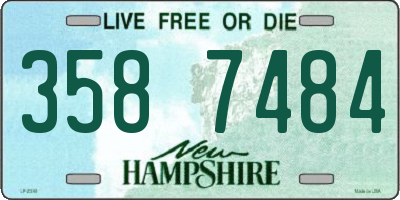 NH license plate 3587484