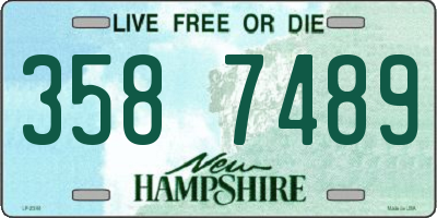 NH license plate 3587489