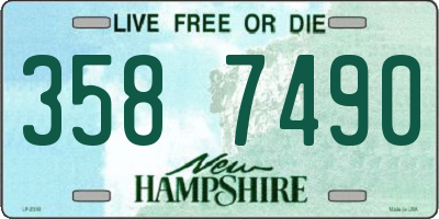 NH license plate 3587490