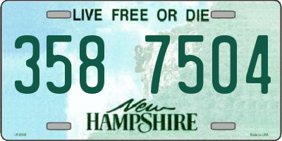 NH license plate 3587504