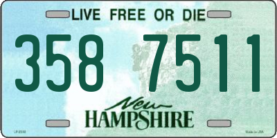 NH license plate 3587511
