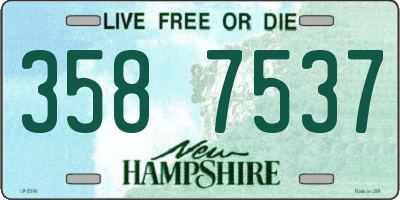 NH license plate 3587537