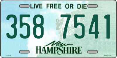 NH license plate 3587541