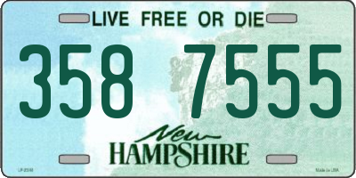 NH license plate 3587555