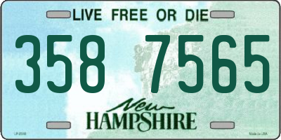 NH license plate 3587565