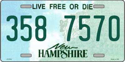 NH license plate 3587570