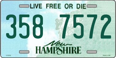 NH license plate 3587572