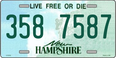 NH license plate 3587587