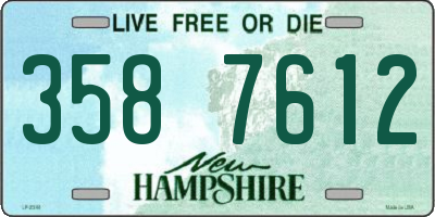 NH license plate 3587612