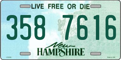 NH license plate 3587616