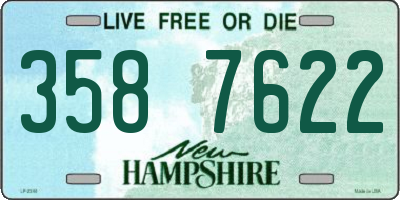 NH license plate 3587622