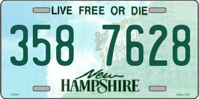 NH license plate 3587628