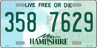 NH license plate 3587629