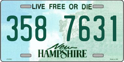 NH license plate 3587631