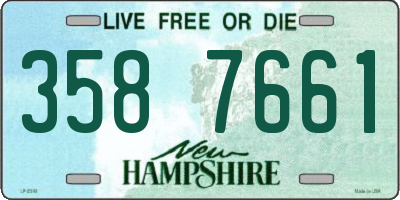 NH license plate 3587661